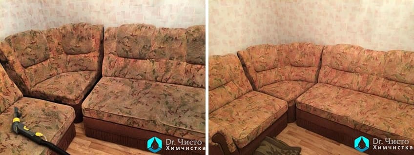 химчистка диванов до и после 1